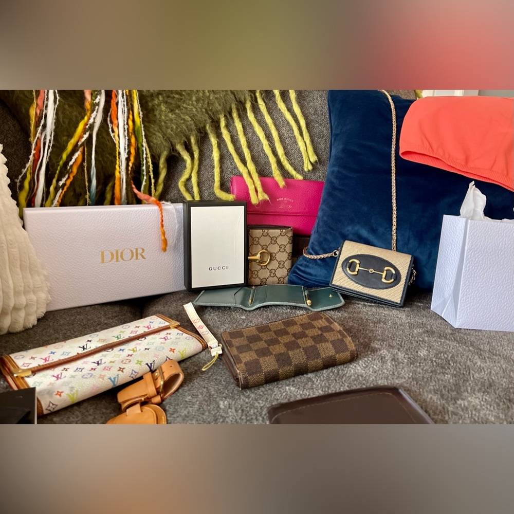 Channel, Gucci, LV, Jimmy Choo, See by Chloe